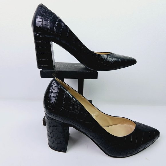 Liz Claiborne Refined Comfort Haslett Vegan Leather Block Heel Pumps Sz 10M - Picture 4 of 7